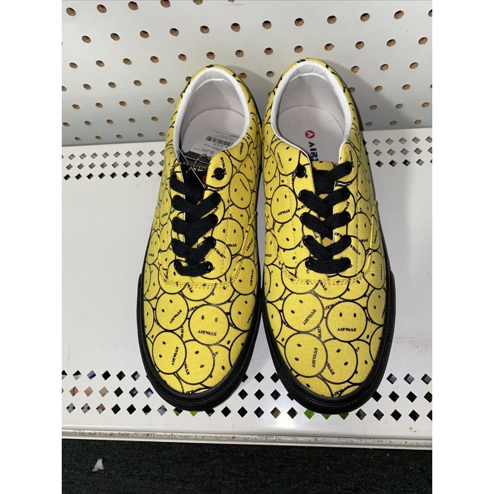 RARE AIRWALK Retro Smiley Face Logo Mens Athletic Lifestyle Skate Shoes Size 8 - Picture 4 of 8